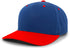 Pacific Headwear Cotton-Poly Hook-And-Loop Adjustable Cap (302C), Color 'RoyalRed'